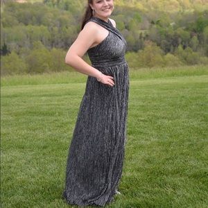 Black & Silver Calvin Klein Formal Dress